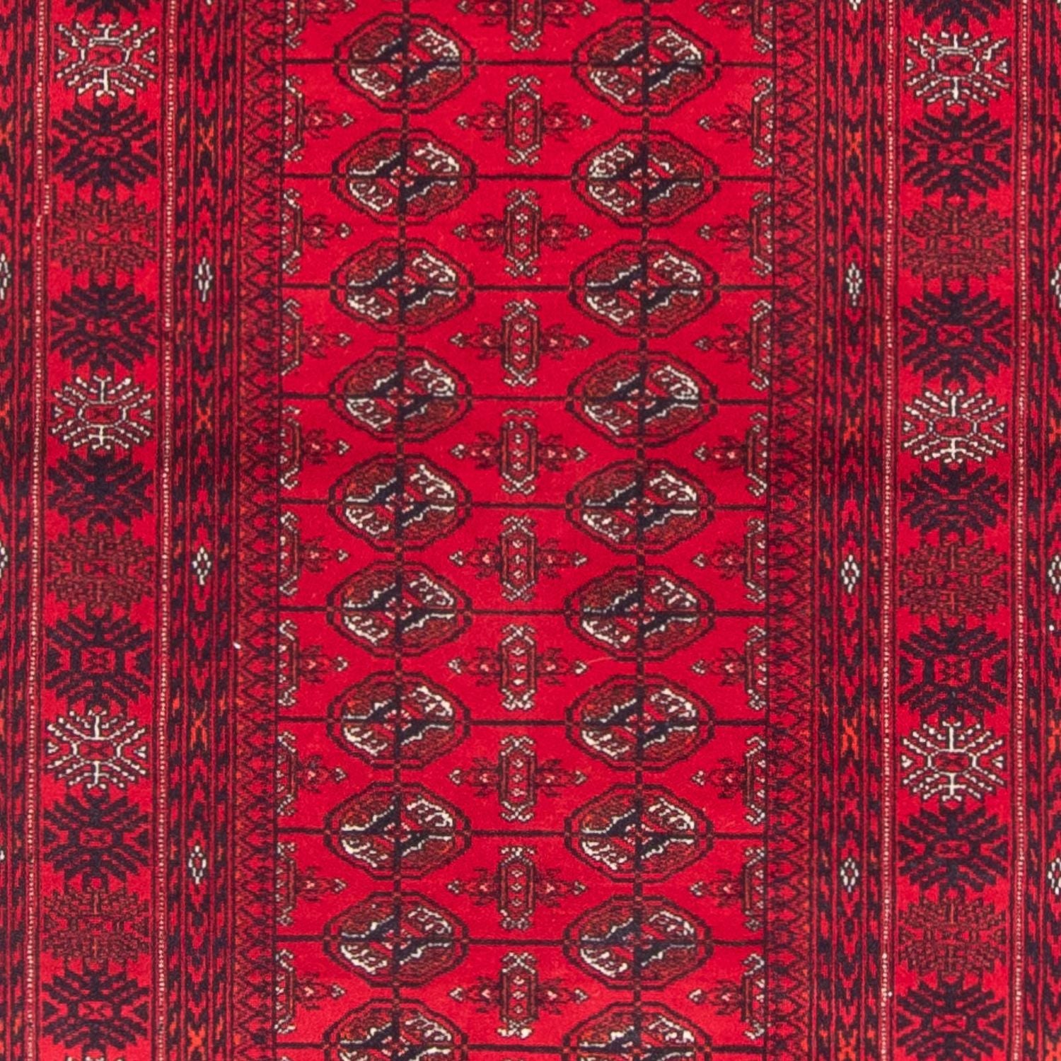 Tappeto corsia Tappeto afgano - Bukhara - 377 x 90 cm - rosso