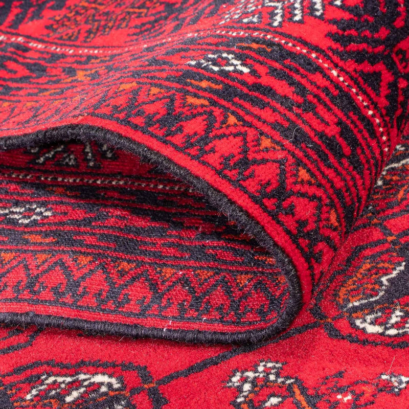 Tappeto corsia Tappeto afgano - Bukhara - 377 x 90 cm - rosso