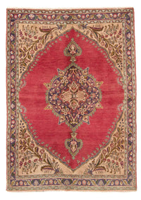 Tappeto Persero - Tabriz - 203 x 145 cm - rosso