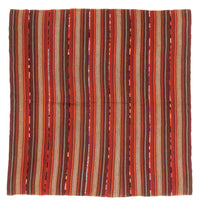 Tappeto Kelim - Vecchio quadrato  - 182 x 180 cm - multicolore