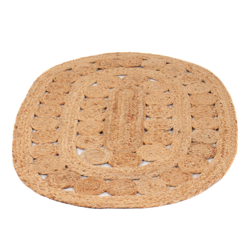 Tappeto Sisal ovale  - 91 x 61 cm - naturale