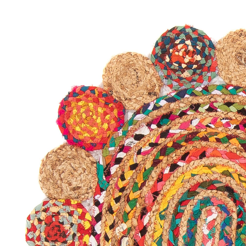 Tappeto Sisal ovale  - 91 x 61 cm - multicolore