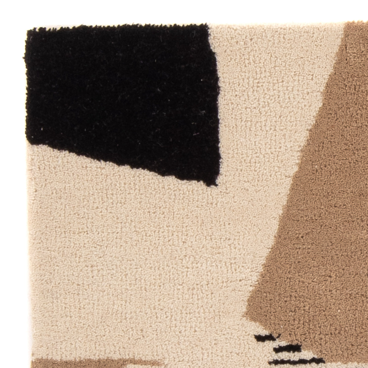 Tappeto di lana - 90 x 60 cm - beige