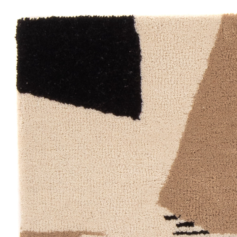Tappeto di lana - 90 x 60 cm - beige