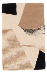 Tappeto di lana - 90 x 60 cm - beige