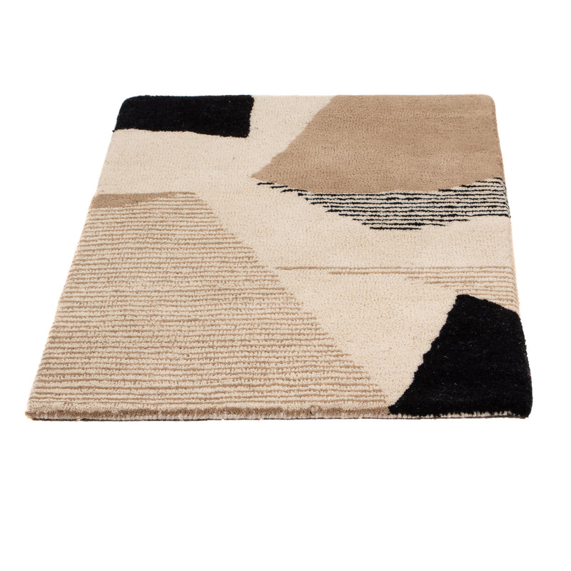 Tappeto di lana - 90 x 60 cm - beige