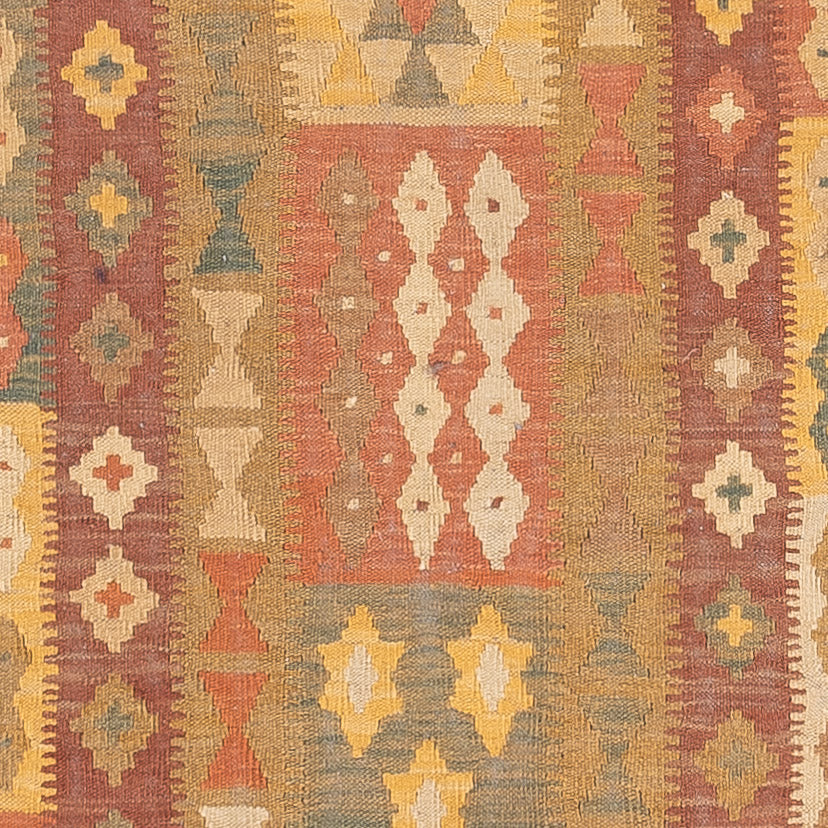 Tappeto corsia Tappeto Kelim - Splash - 315 x 95 cm - multicolore