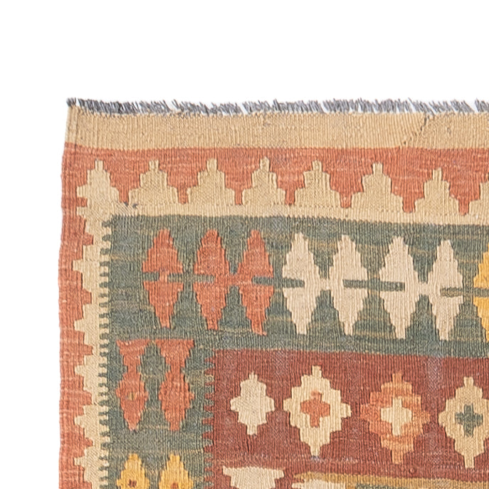 Tappeto corsia Tappeto Kelim - Splash - 315 x 95 cm - multicolore