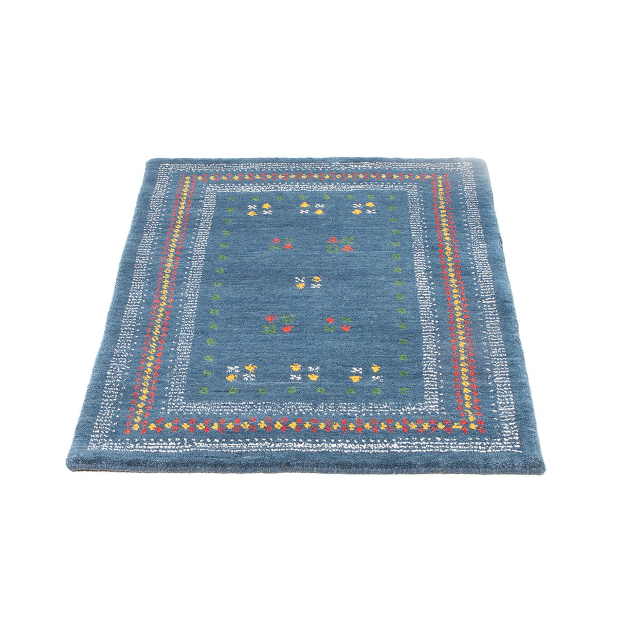 Tappeto Gabbeh - Loribaft Softy - 90 x 60 cm - blu