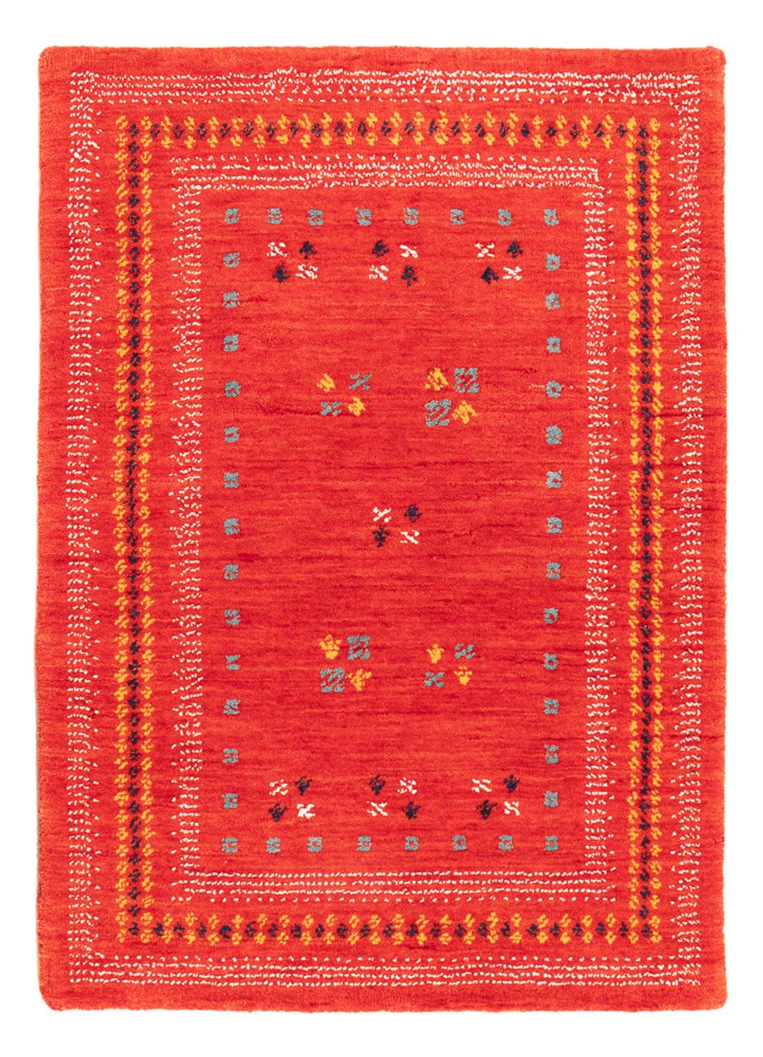 Tappeto Gabbeh - Loribaft Softy - 90 x 60 cm - rosso