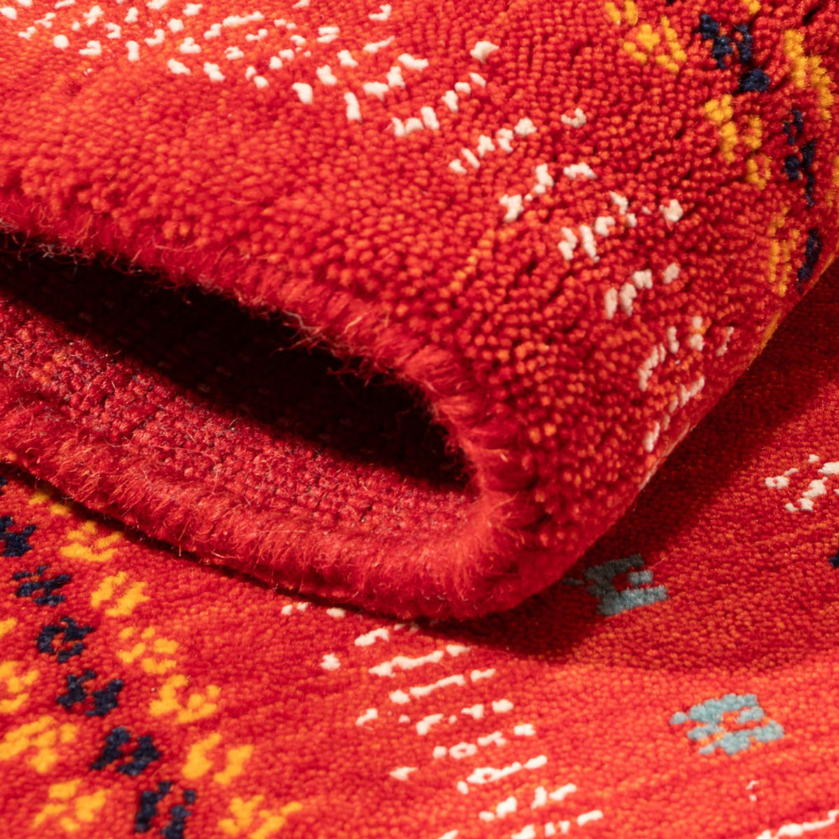 Tappeto Gabbeh - Loribaft Softy - 90 x 60 cm - rosso