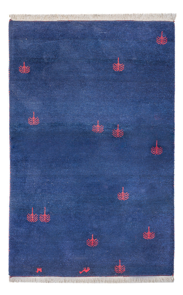 Tappeto Gabbeh - Indus - 180 x 120 cm - blu scuro