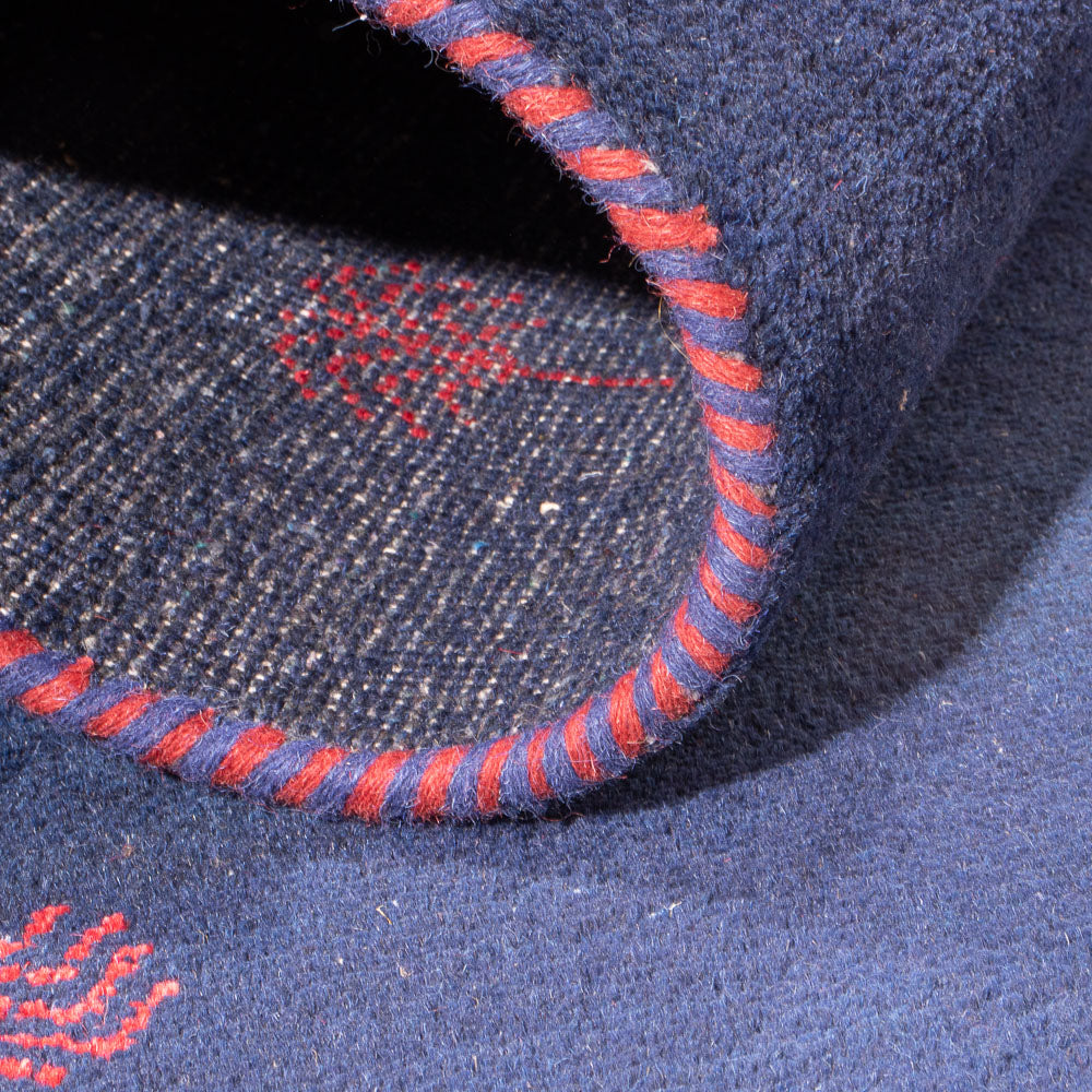 Tappeto Gabbeh - Indus - 180 x 120 cm - blu scuro