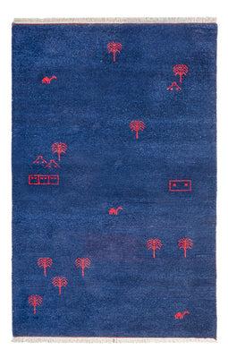 Tappeto Gabbeh - Indus - 180 x 120 cm - blu scuro