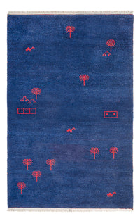 Tappeto Gabbeh - Indus - 180 x 120 cm - blu scuro