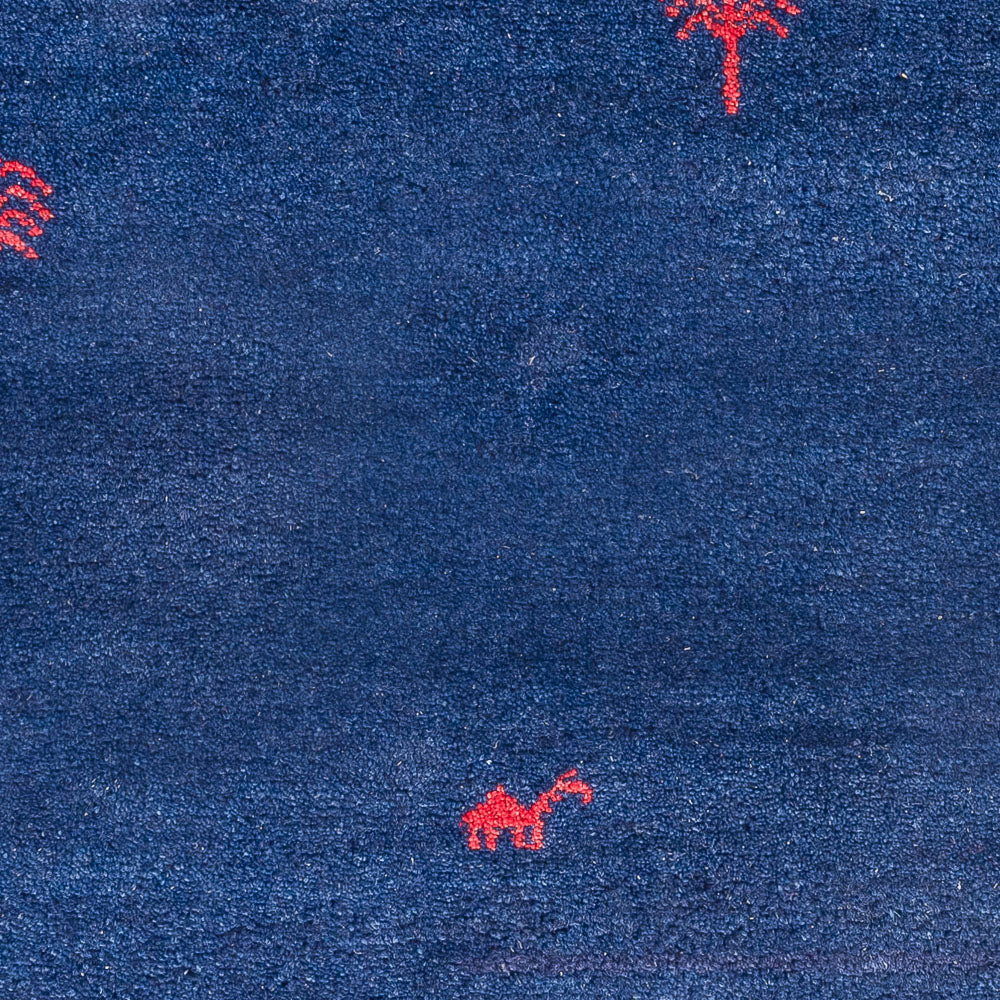 Tappeto Gabbeh - Indus - 180 x 120 cm - blu scuro