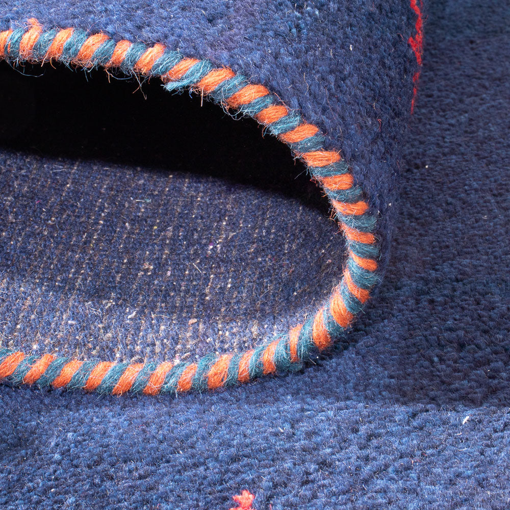 Tappeto Gabbeh - Indus - 180 x 120 cm - blu scuro