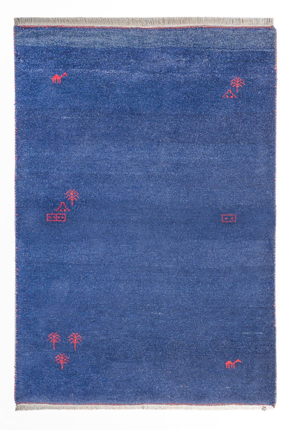 Tappeto Gabbeh - Indus - 180 x 120 cm - blu scuro