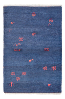 Tappeto Gabbeh - Indus - 180 x 120 cm - blu scuro