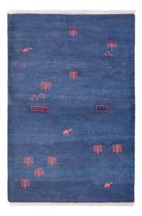 Tappeto Gabbeh - Indus - 180 x 120 cm - blu scuro