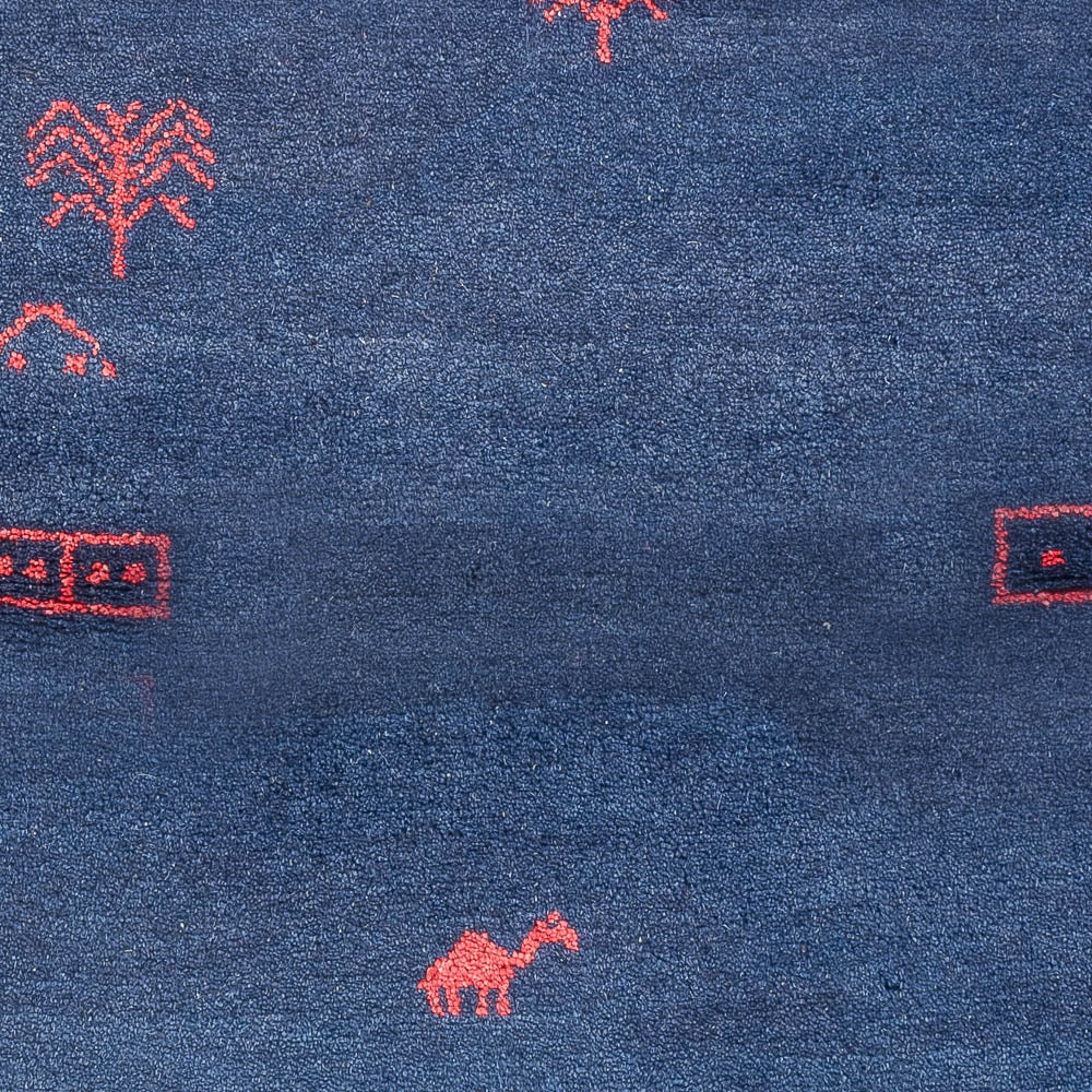 Tappeto Gabbeh - Indus - 180 x 120 cm - blu scuro