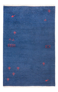 Tappeto Gabbeh - Indus - 180 x 120 cm - blu scuro