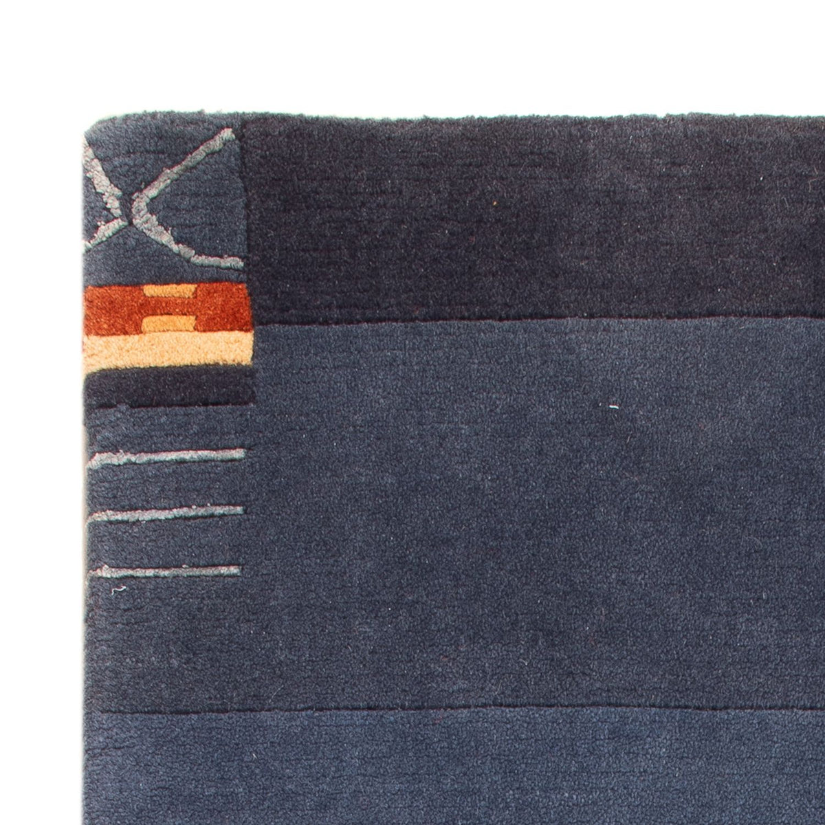 Tappeto Nepal - 90 x 60 cm - blu scuro