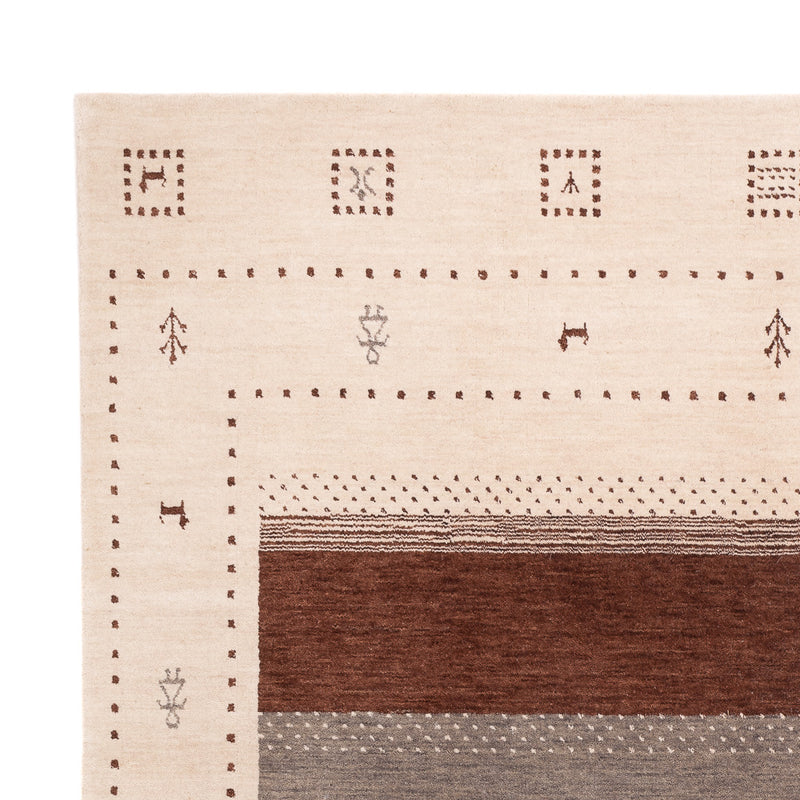 Tappeto Gabbeh - Loribaft Softy - 240 x 170 cm - beige chiaro
