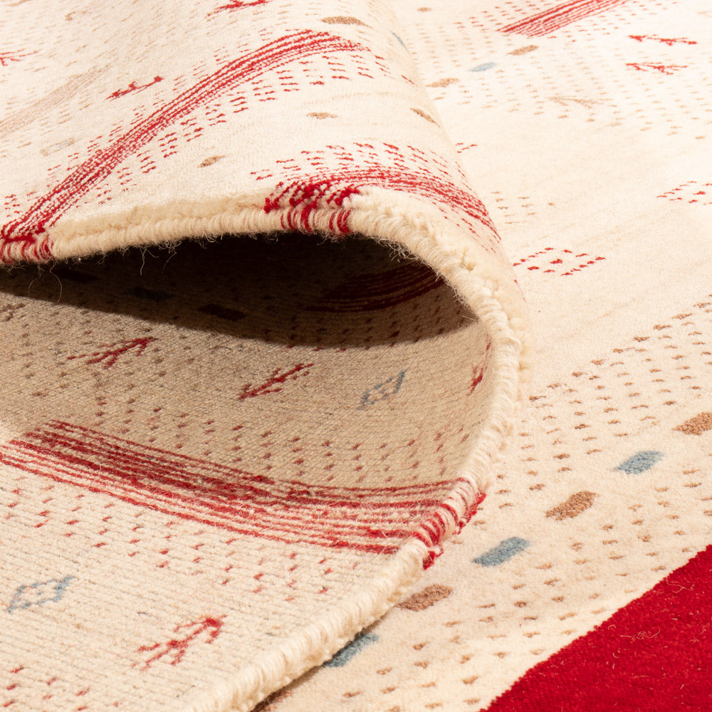 Tappeto Gabbeh - Loribaft Softy - 240 x 170 cm - bianco naturale