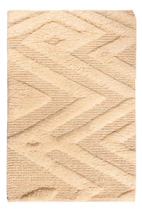 Tappeto di lana - 90 x 60 cm - beige chiaro
