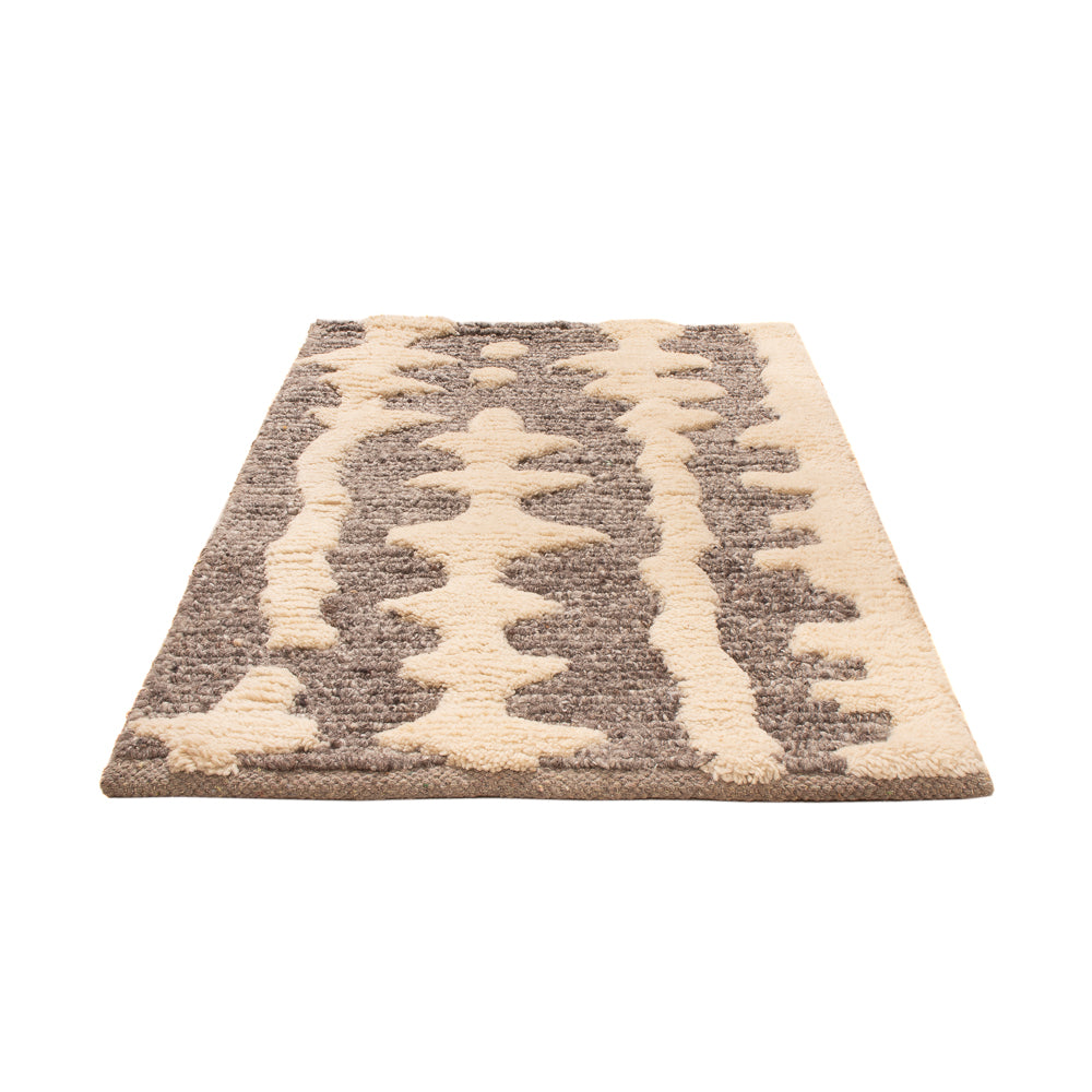 Tappeto di lana - 90 x 60 cm - beige