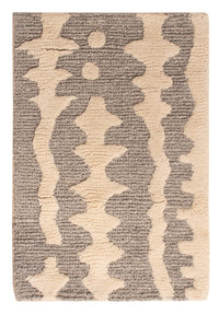 Tappeto di lana - 90 x 60 cm - beige