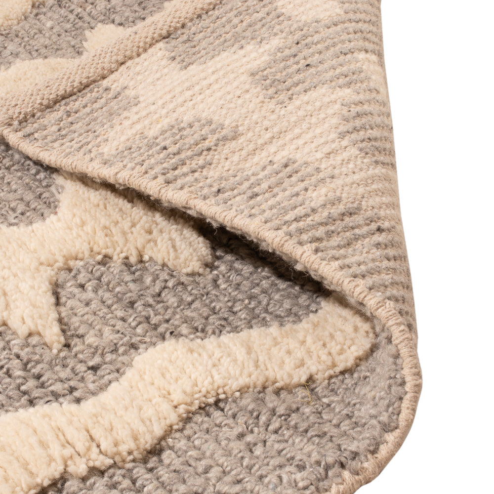 Tappeto di lana - 90 x 60 cm - beige