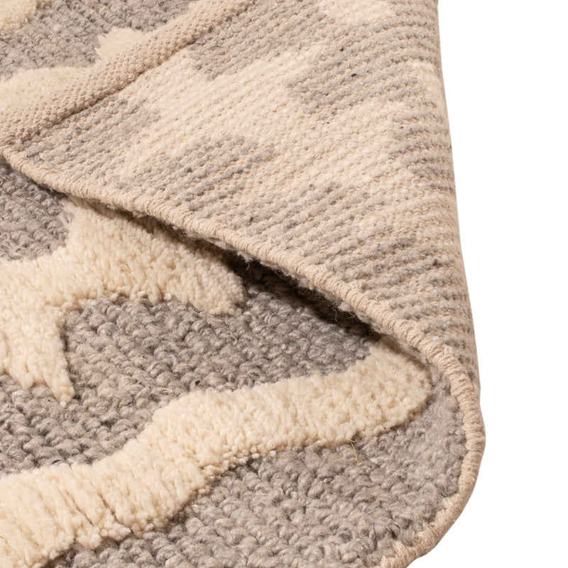 Tappeto di lana - 90 x 60 cm - beige