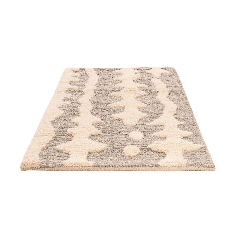 Tappeto di lana - 90 x 60 cm - beige