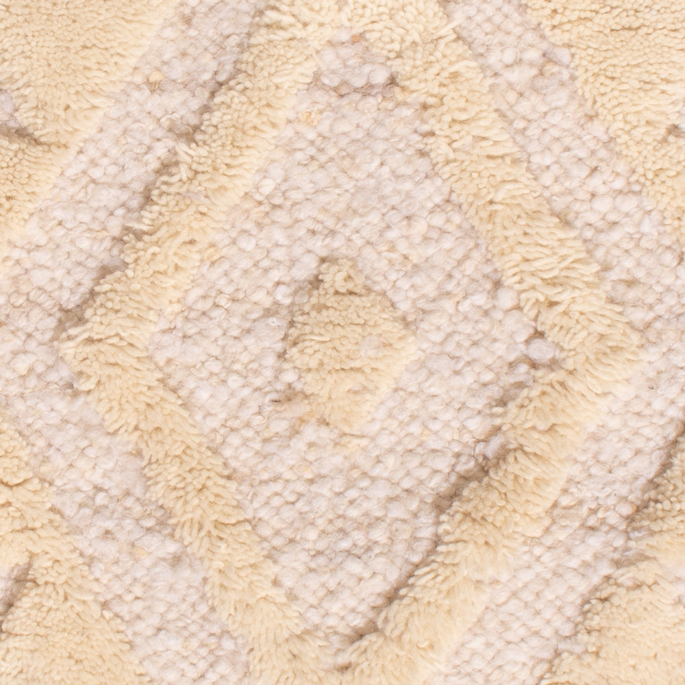 Tappeto di lana - 90 x 60 cm - beige