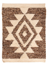 Tappeto di lana - 90 x 60 cm - beige scuro