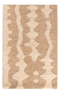 Tappeto di lana - 90 x 60 cm - beige scuro
