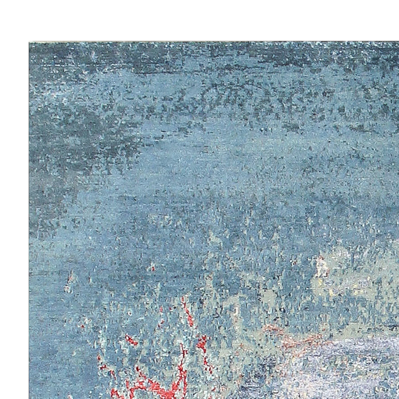 Tappeto di design - 242 x 163 cm - blu mare