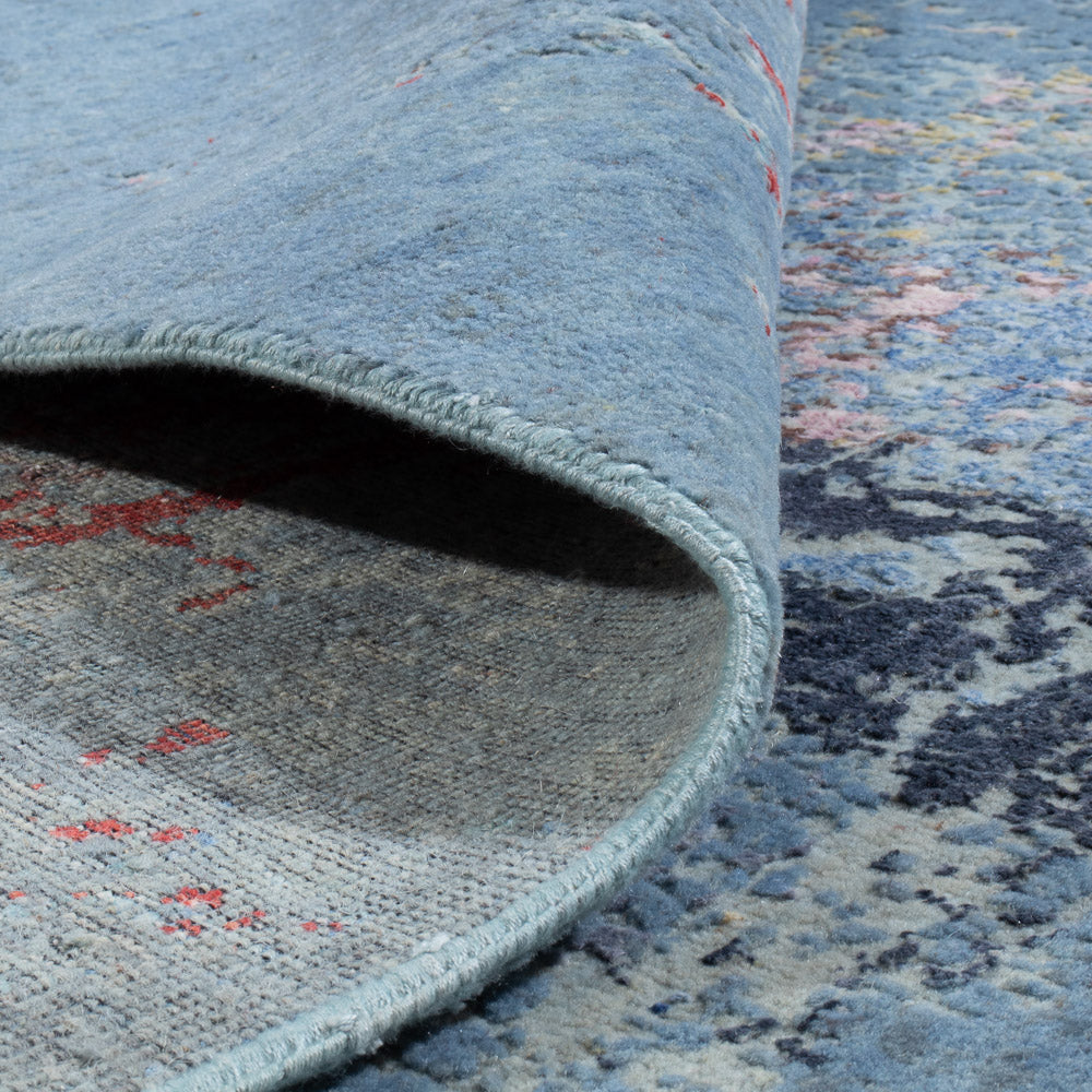 Tappeto di design - 242 x 163 cm - blu mare