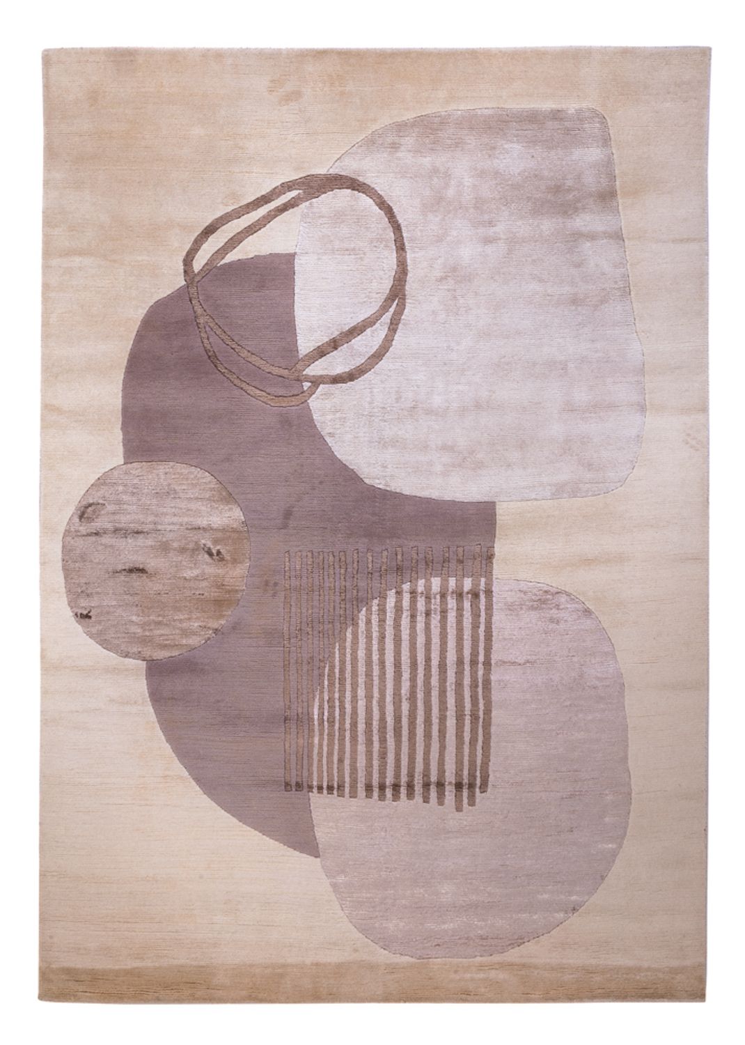Tappeto di design - 244 x 164 cm - argento
