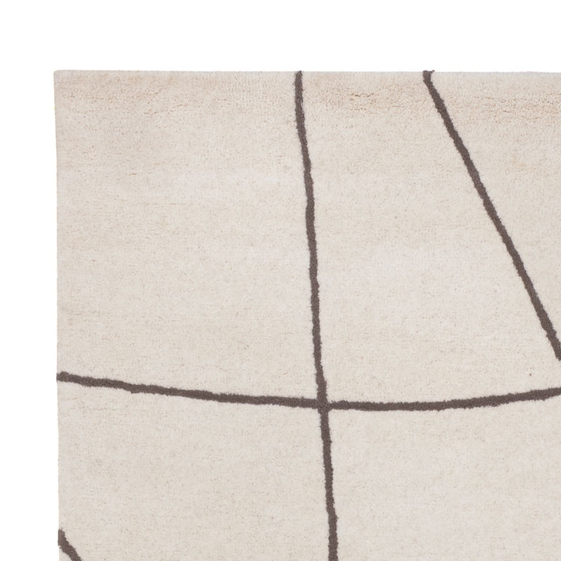 Tappeto di lana - 200 x 140 cm - beige