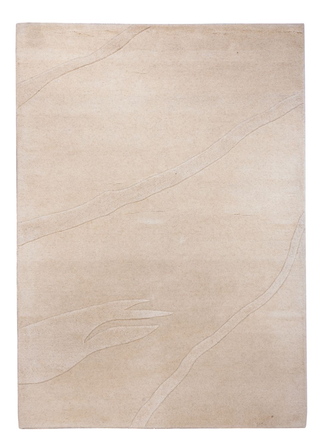 Tappeto di lana - 200 x 140 cm - beige