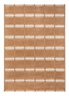 Tappeto di lana - 200 x 140 cm - marrone