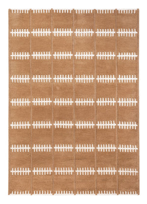 Tappeto di lana - 200 x 140 cm - marrone