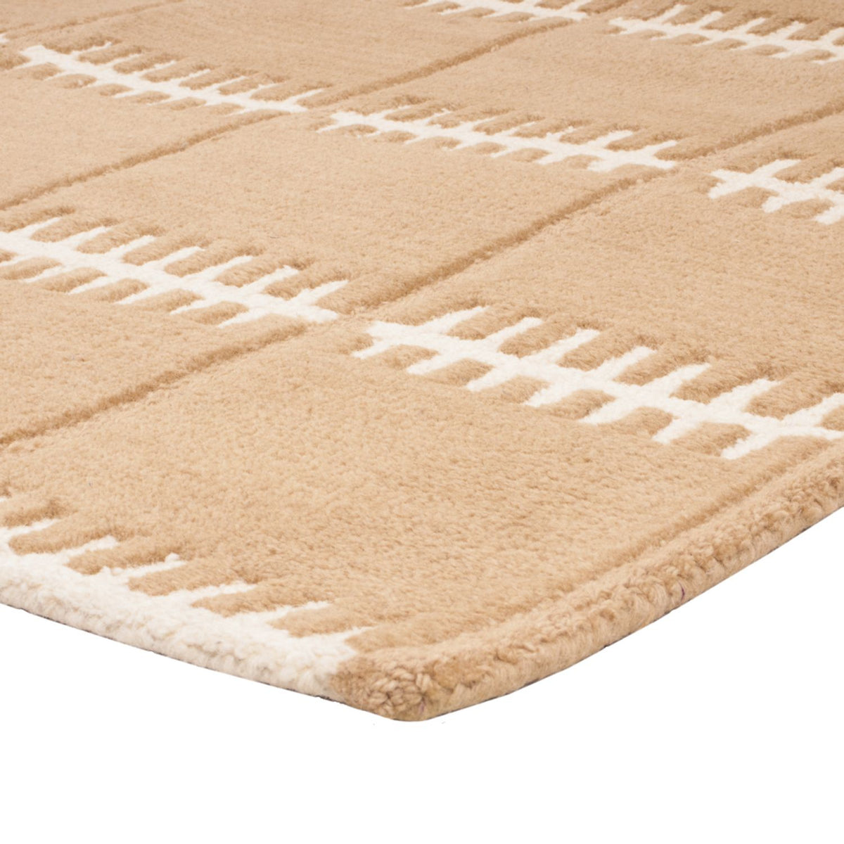 Tappeto di lana - 200 x 140 cm - marrone