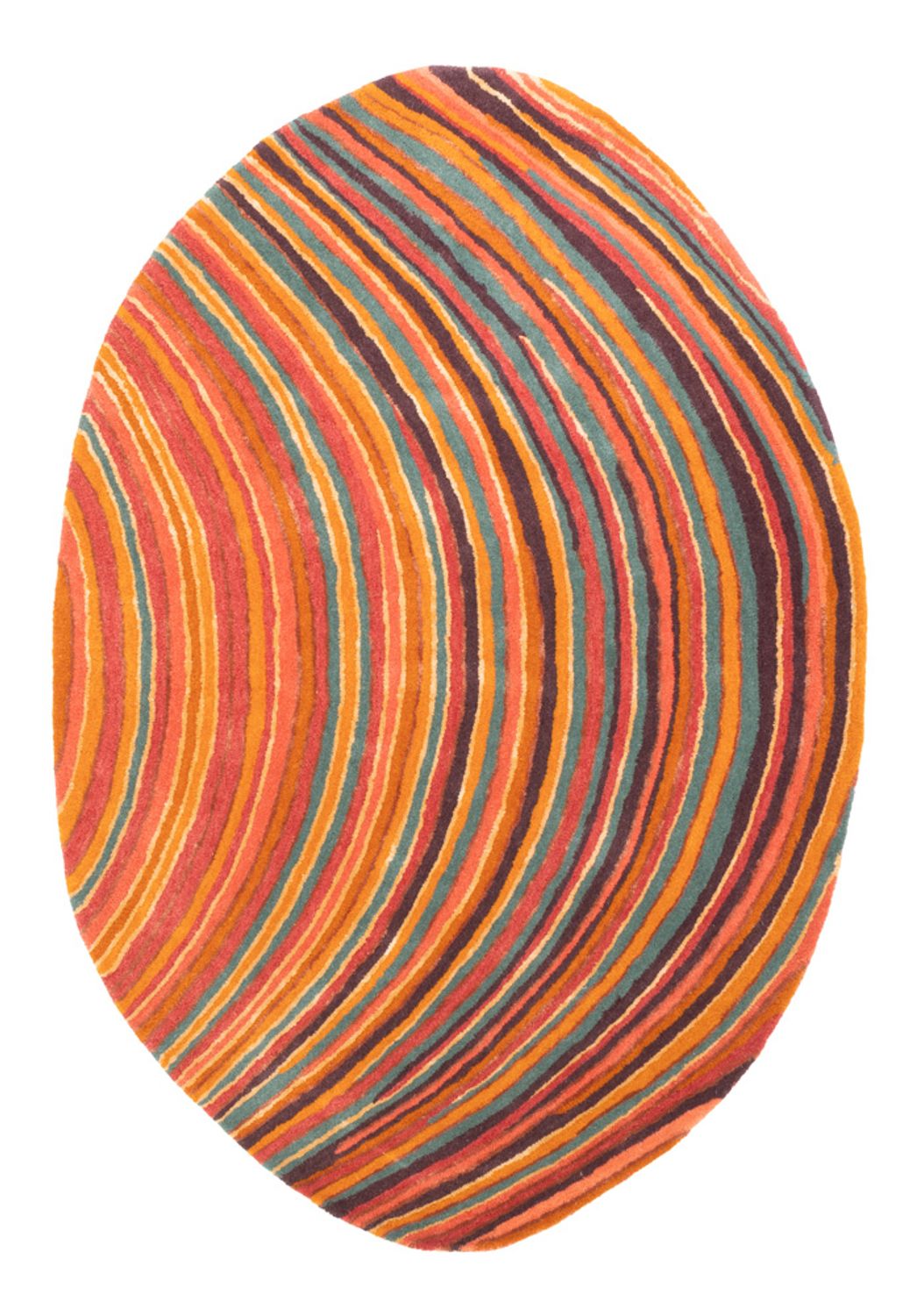 Tappeto di design ovale  - 200 x 140 cm - multicolore