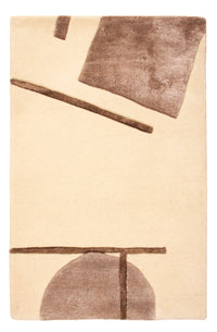 Tappeto di design - 90 x 60 cm - crema