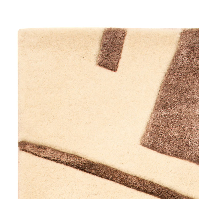 Tappeto di design - 90 x 60 cm - crema