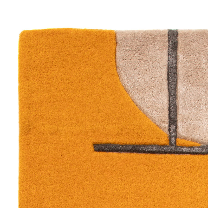 Tappeto di design - 90 x 60 cm - oro
